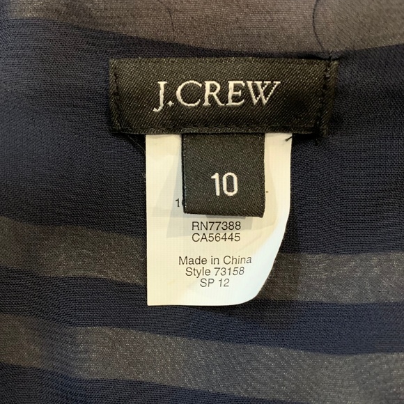 J.Crew Silk Striped Slip Dress - Picture 9 of 10